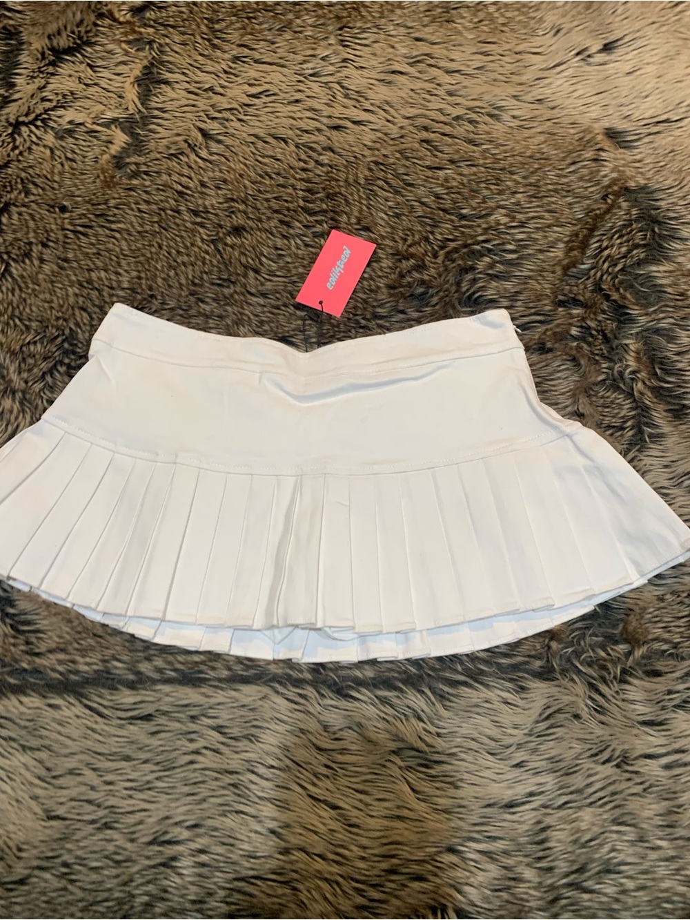 edikted Donna Denim Pleated Mini Skort Size S NWT